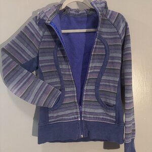 Lululemon Define Jacket XS Blue Purple Thumb Holes Hooded Full Zip Women's XS